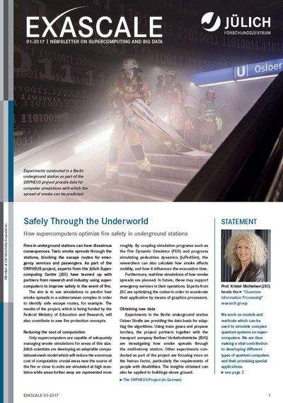 Cover: Fire brigade in Berlin underground