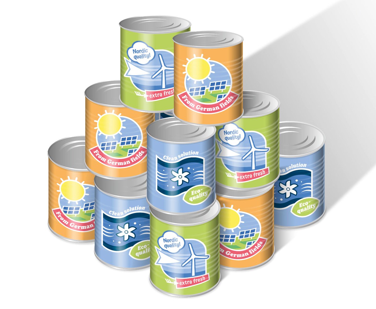 illustration cans