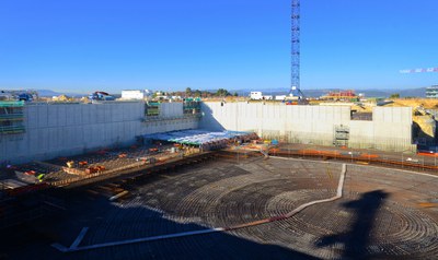 Baustelle des Fusionsreaktors ITER in Frankreich, Dezember 2013