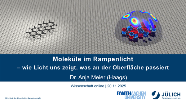 Science online talk by Dr. Anja Meier