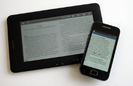 E-Reader and Smartphone