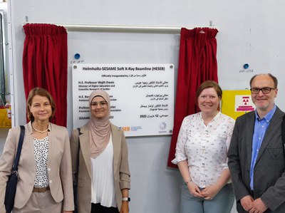 Opening of the Helmholtz SESAME Beamline HESEB